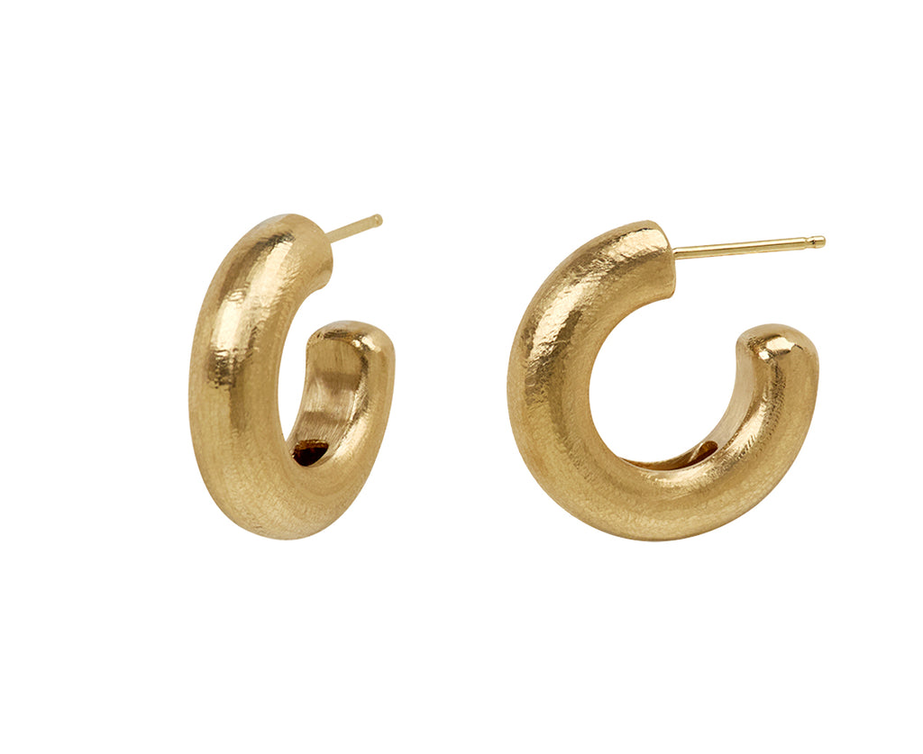 Large Hewn Stout Hoop Earrings