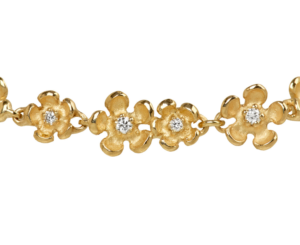Diamond Flower Garland Bracelet