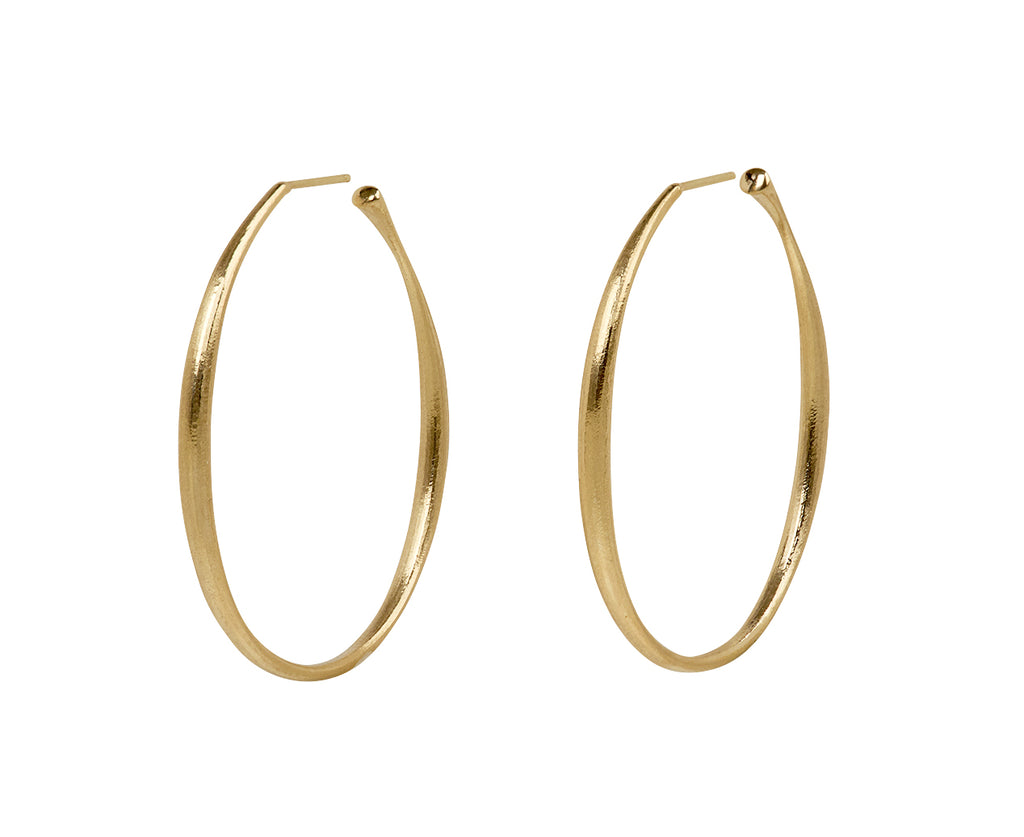 Sculpted Thick to Thin Hoop Earrings