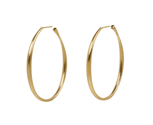 Sculpted Thick to Thin Hoop Earrings