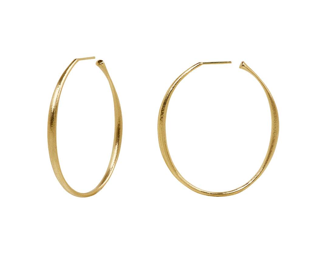 Sculpted Thick to Thin Hoop Earrings