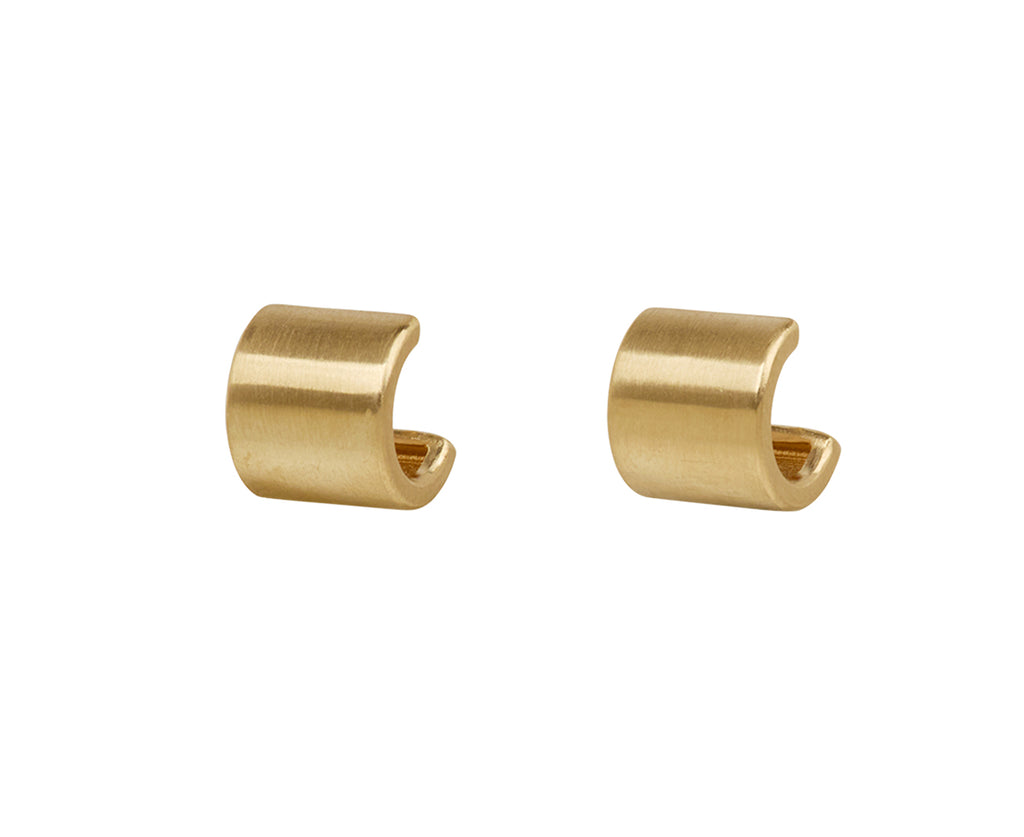 Wide Shirt Cuff Hoop Earrings