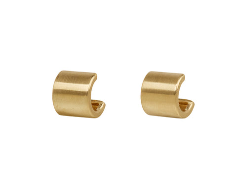 Wide Shirt Cuff Hoop Earrings