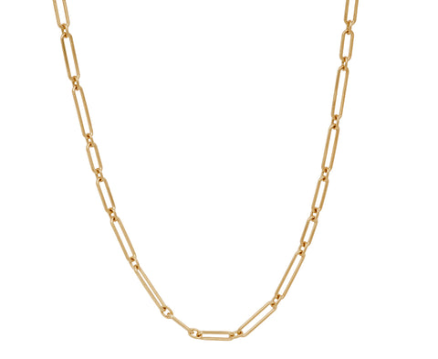 Mixed Trombone Link Chain Necklace