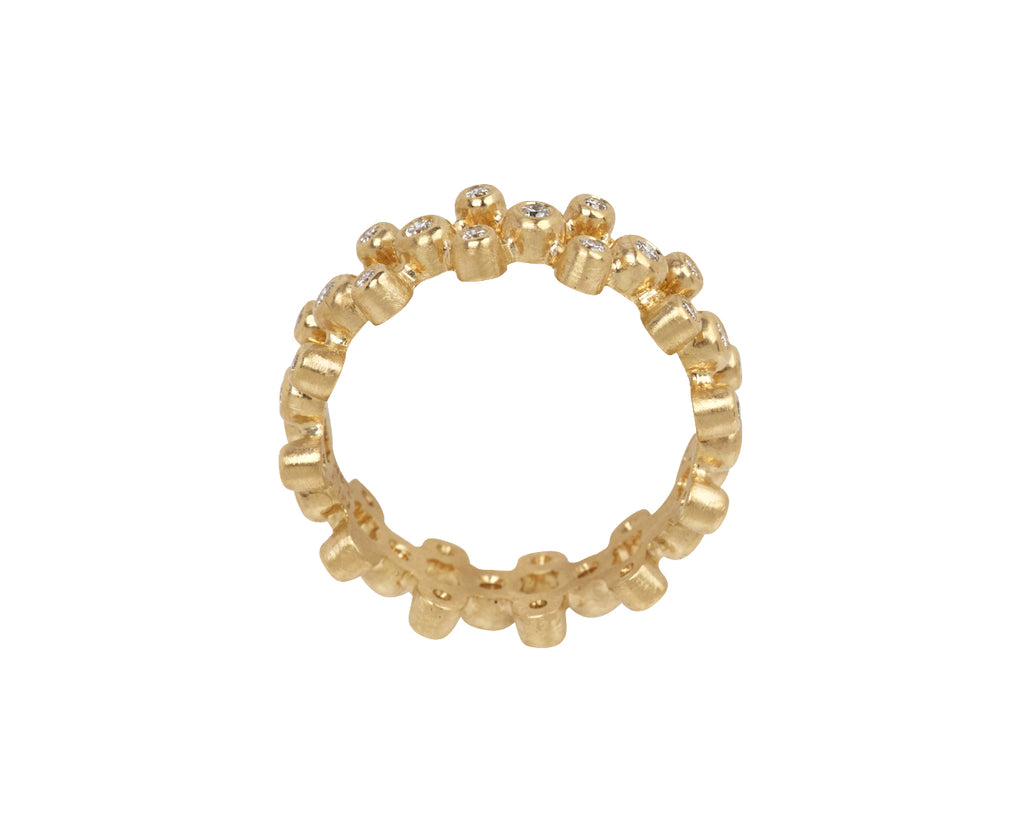 Three Row Riviera Diamond Ring