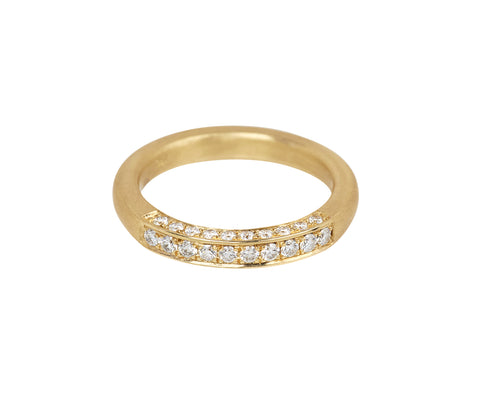 Three Sided Diamond Section Chunky Band