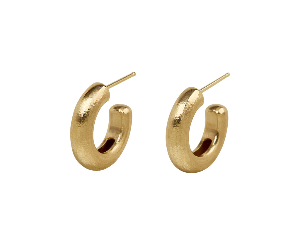 Small Hewn Stout Hoop Earrings