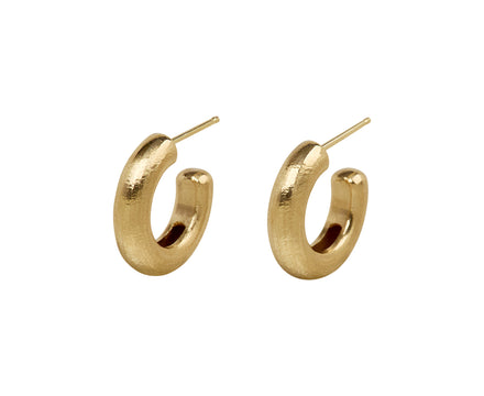 Small Hewn Stout Hoop Earrings