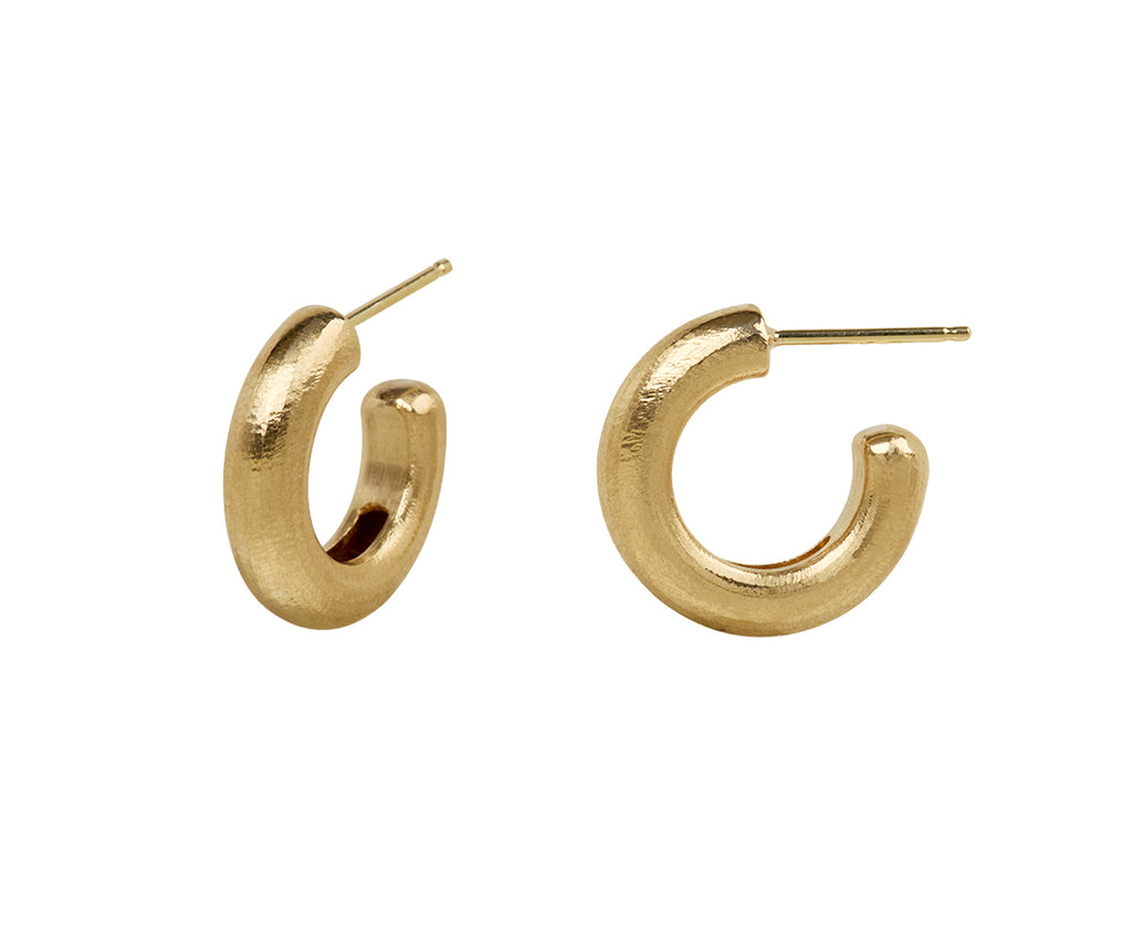 Small Hewn Stout Hoop Earrings