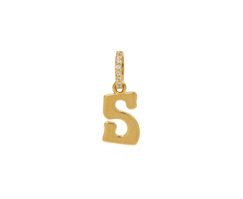Marlo Laz Small 'S' Charm Pendant ONLY
