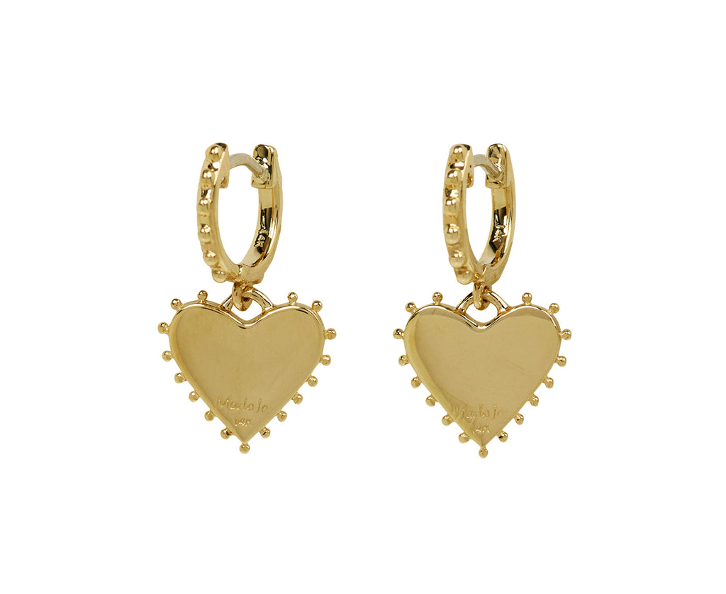 Diamond Agape Hoop Earrings