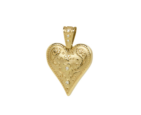 Medium Southwestern Heart Charm Pendant ONLY