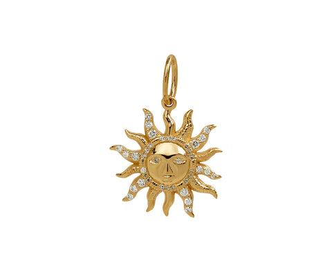 Marlo Laz Small Sun Charm Pendant ONLY