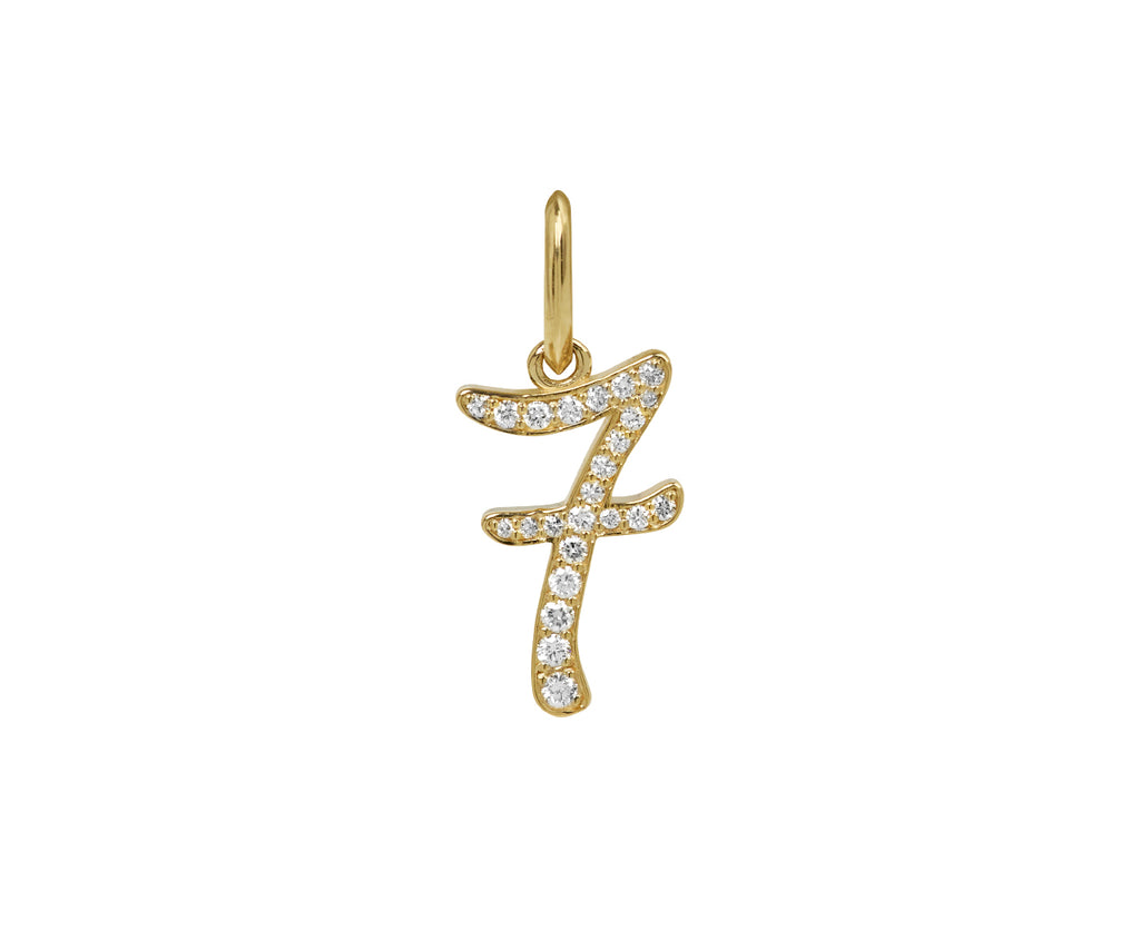 Diamond 7 Charm Pendant ONLY