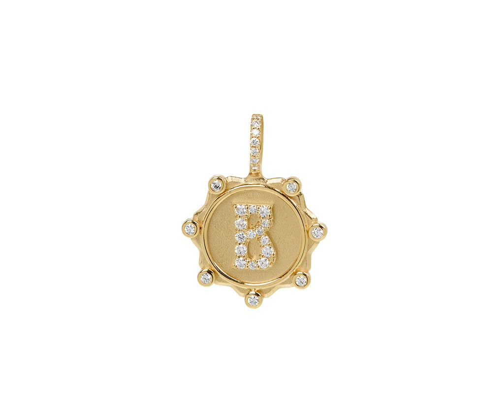 Small 'B' Initial Alphabet Coin Pendant ONLY