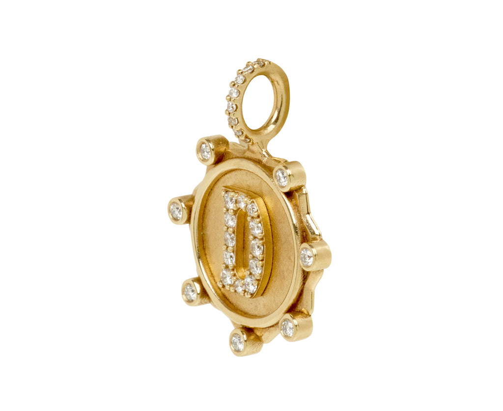 Large 'D' Initial Coin Pendant ONLY
