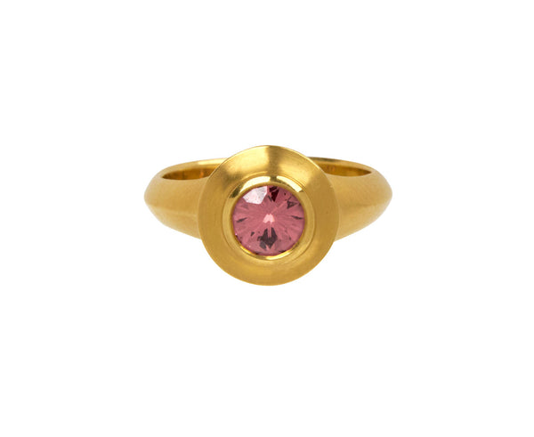 LFR Studios Champagne Garnet Saturn Ring