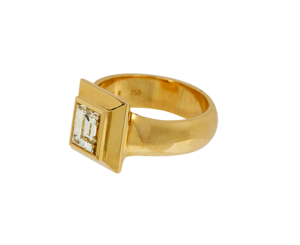 Baguette Diamond Tablet Ring