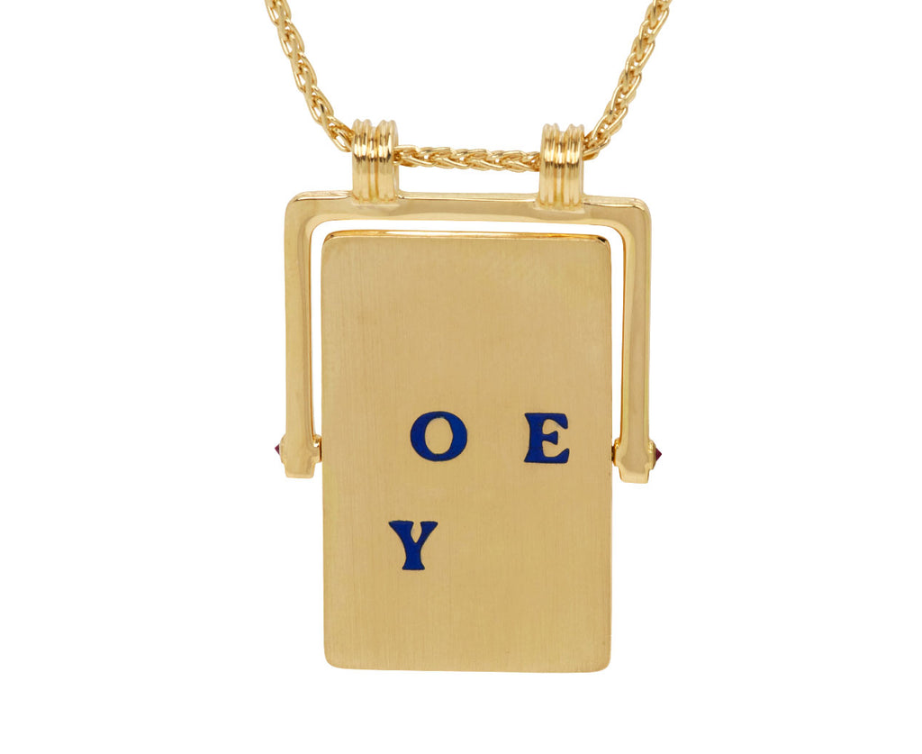 Small I Love You Spinner Necklace