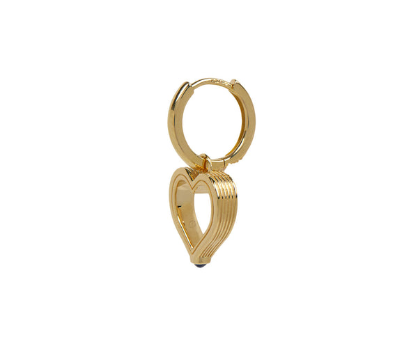 Marie Lichtenberg Baby Heart SINGLE Hoop Earring