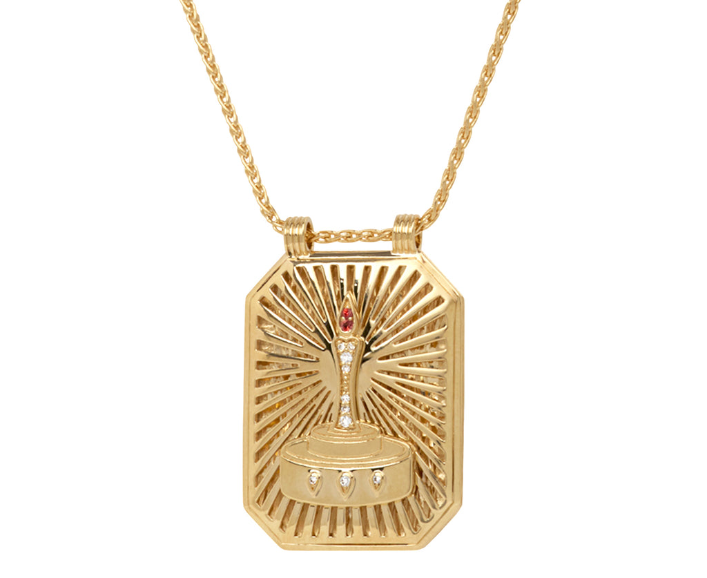 Birthday Scapular Pendant Necklace