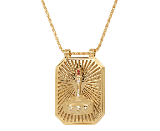Birthday Scapular Pendant Necklace