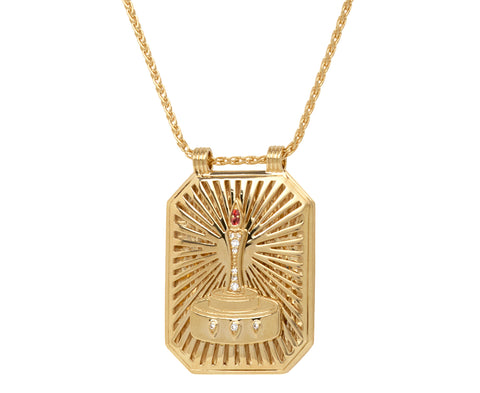 Birthday Scapular Pendant Necklace