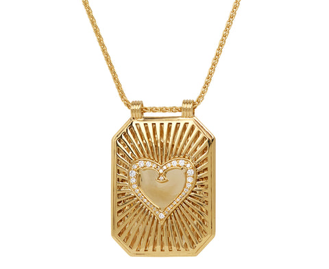 Heart Scapular Pendant Necklace