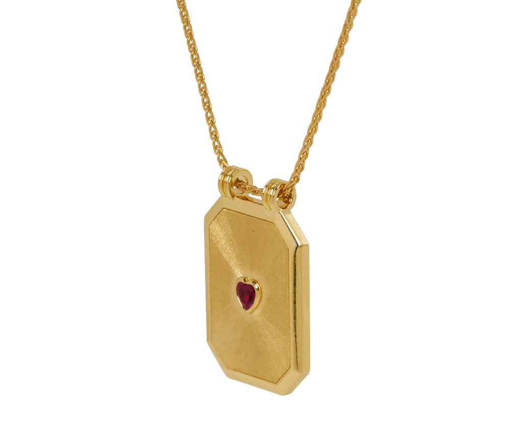 Ruby Love Scapular Pendant Necklace