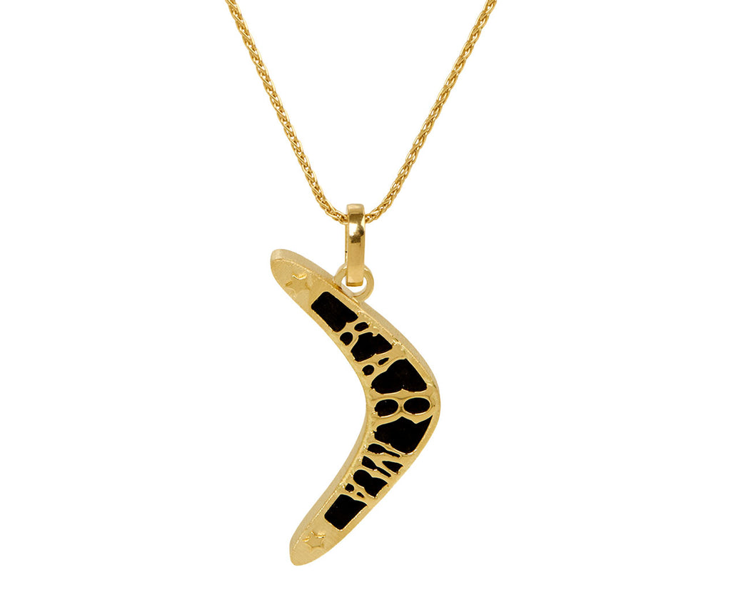 Ebony Karma Boomerang Pendant ONLY