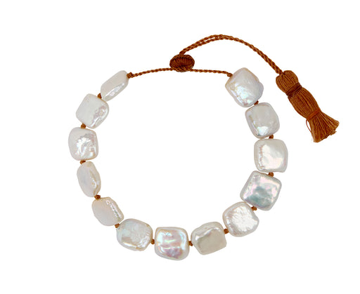 Lena Skadegard Square Pearl Beaded Bracelet