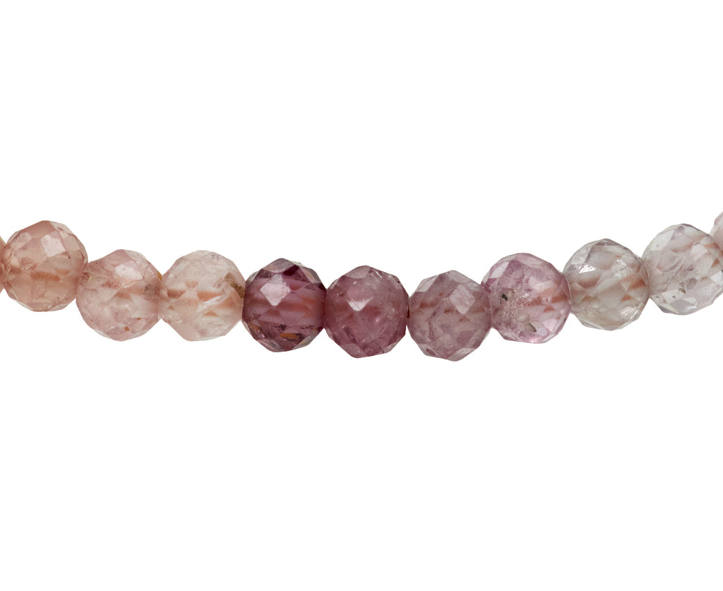 Pink Sapphire Beaded Bracelet