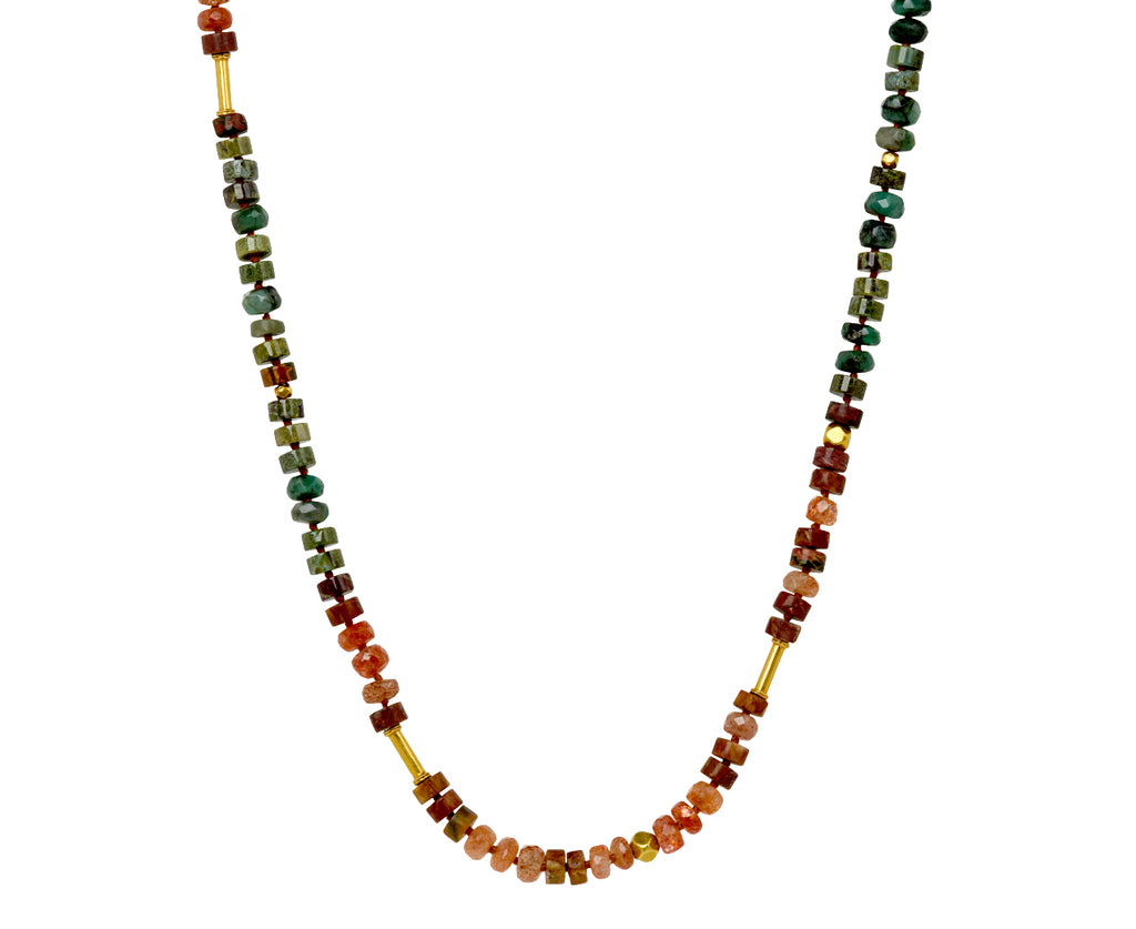 Lena Skadegard Cinnabar Mixed Gem Beaded Necklace
