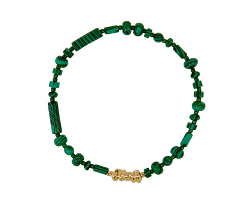 Luis Morais Malachite Beaded Bracelet