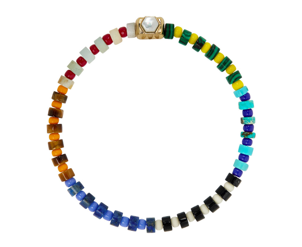 Luis Morais Moonstone Lash Beaded Bracelet