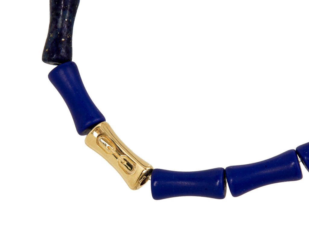 Luis Morais Lapis Beaded Bracelet - Closeup