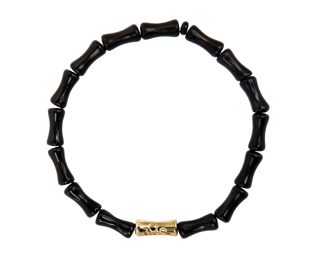 Luis Morais Black Onyx Beaded Bracelet