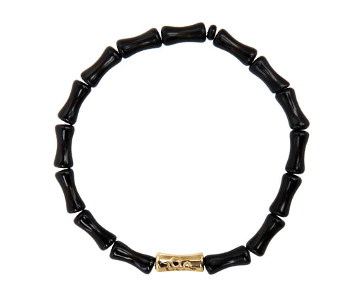 Luis Morais Black Onyx Beaded Bracelet