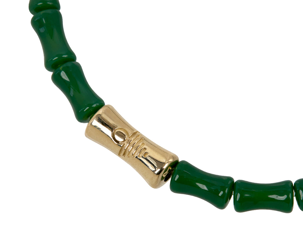 Luis Morais Malachite Beaded Bracelet - Closeup