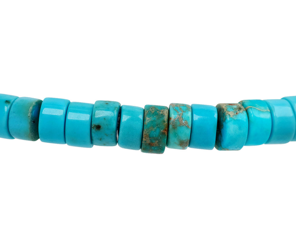 Luis Morais Turquoise Beaded Bracelet - Closeup Turquoise Beads