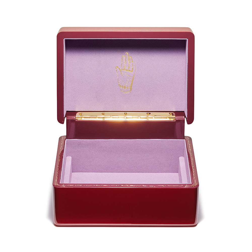 Royal Red Mini Trunk Jewelry Box