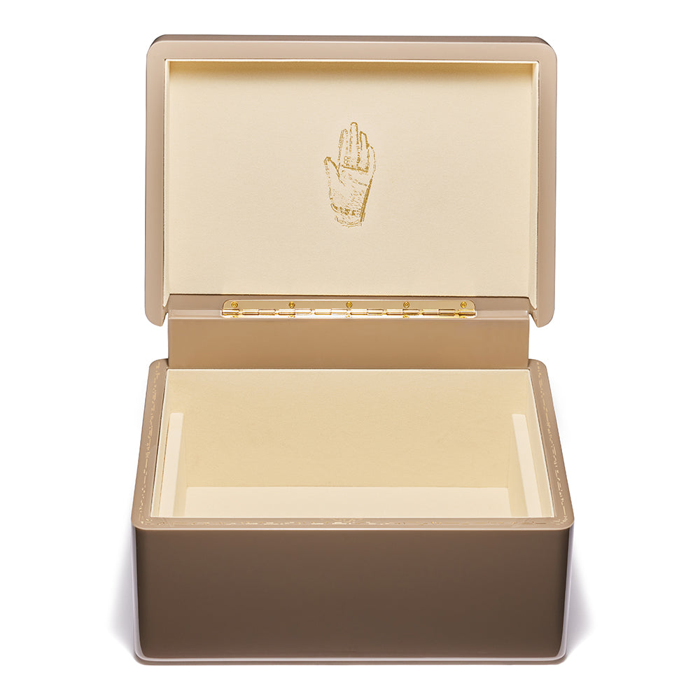 Taupe Trunk Jewelry Box