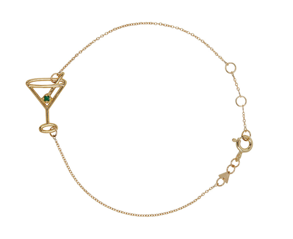 Aliita Martini with Emerald Olive Bracelet