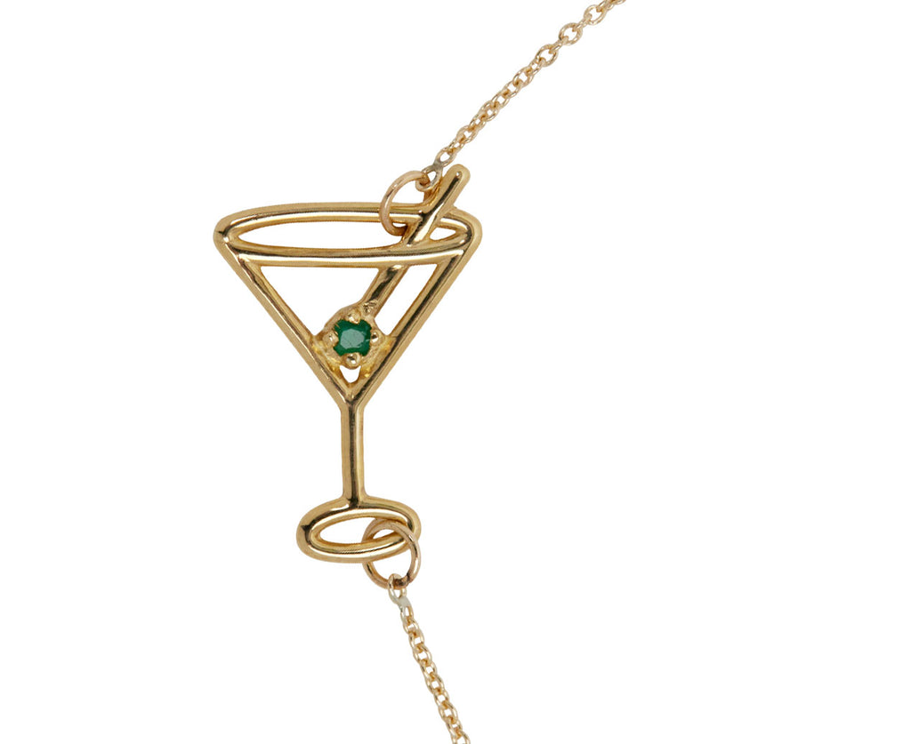 Aliita Martini with Emerald Olive Bracelet - Closeup
