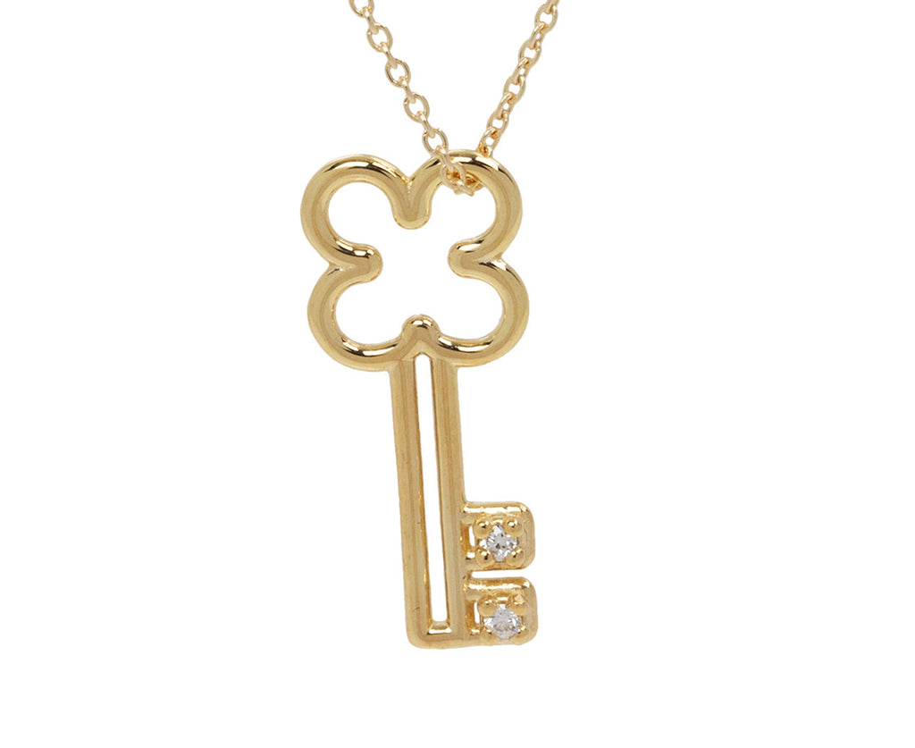 Aliita Key with Diamond Necklace - Closeup