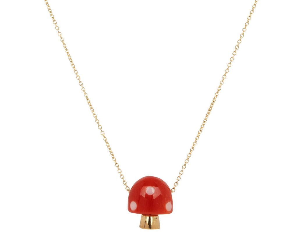Red and White L'Amanita Necklace