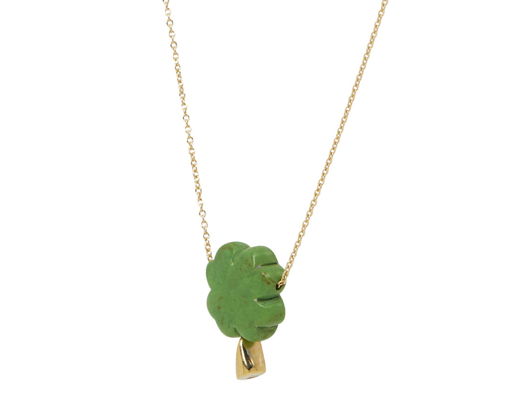 Aliita Clover Necklace - Angled View
