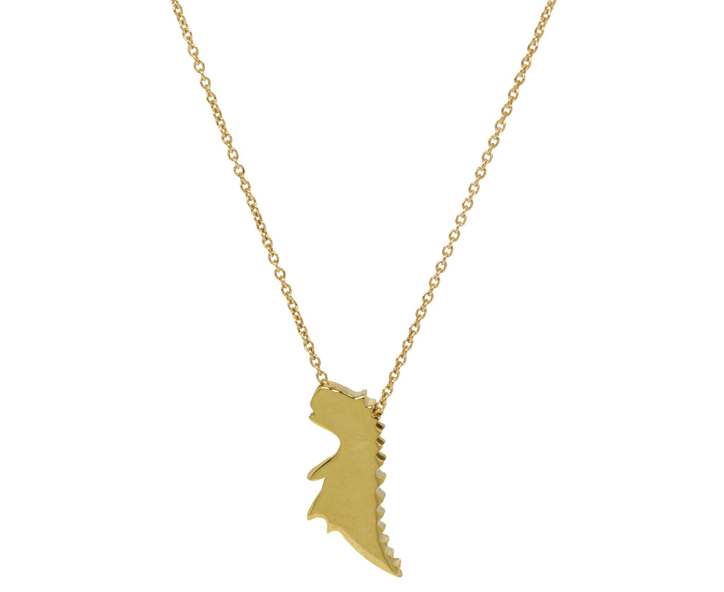 Aliita Dinosaur Pendant Necklace - Back View
