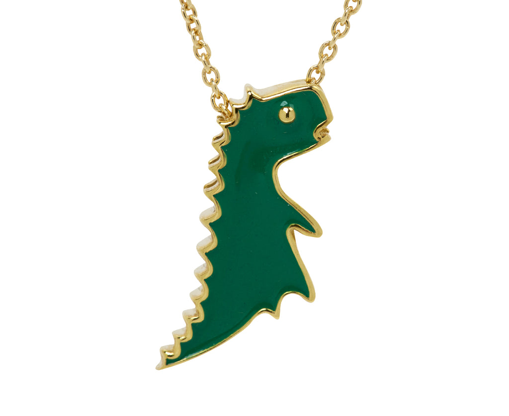 Aliita Dinosaur Pendant Necklace - Closeup