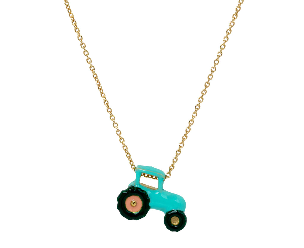 Aliita Tractor Pendant Necklace